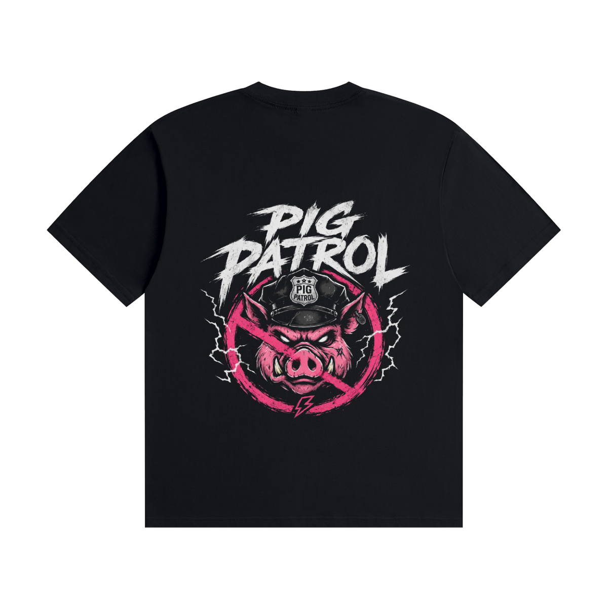 Pig patrol cotton t shirt