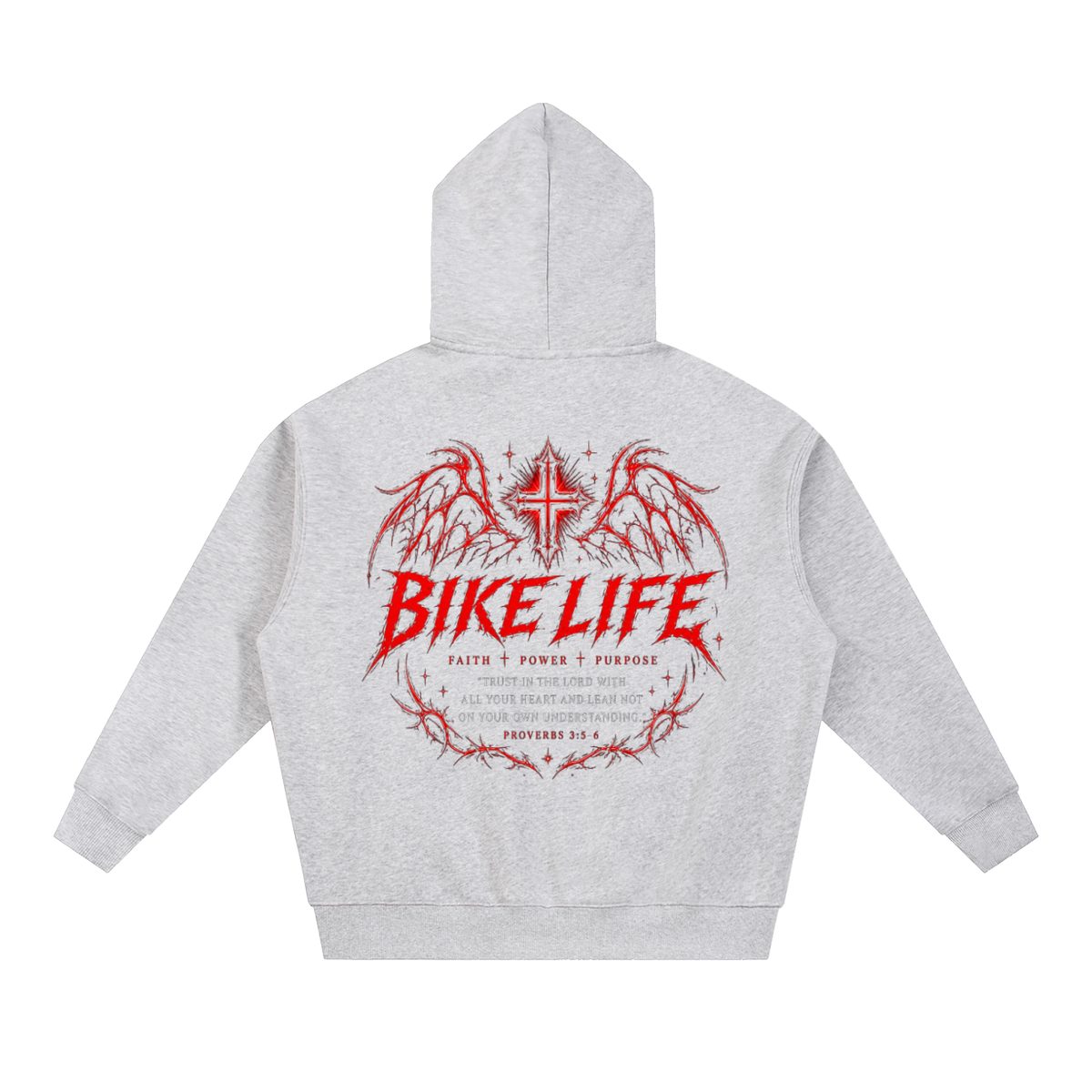 Bike life Essential Oversized Fleece Boxy Hoodie