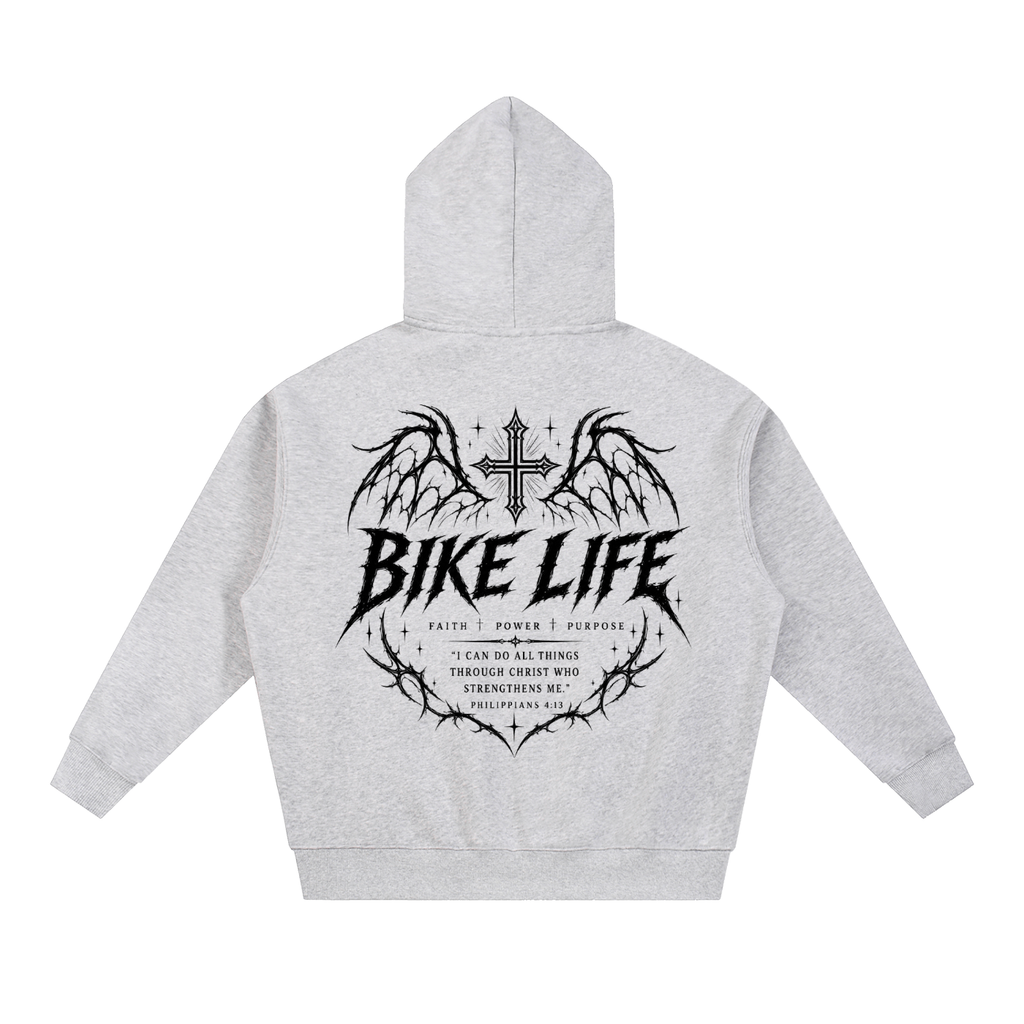 Bike life Essential Oversized Fleece Boxy Hoodie