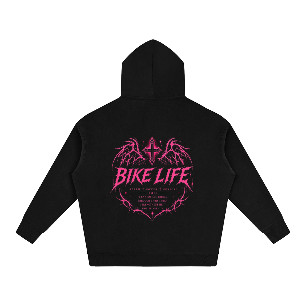 Bike life Oversize Fleeced Hoodie