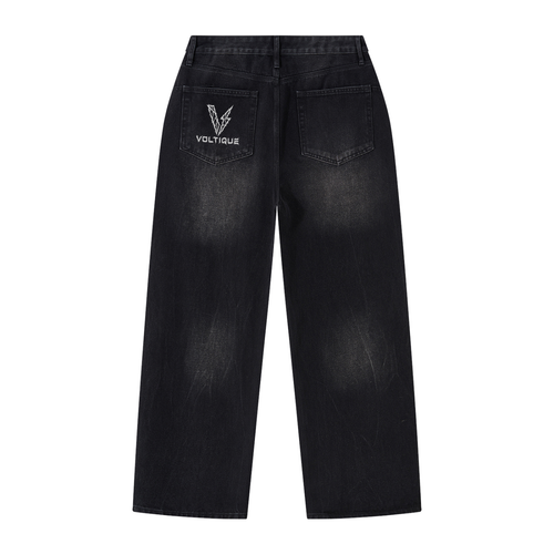 HOLY PURPOSE Men's Vintage Wash Wide Leg Jeans