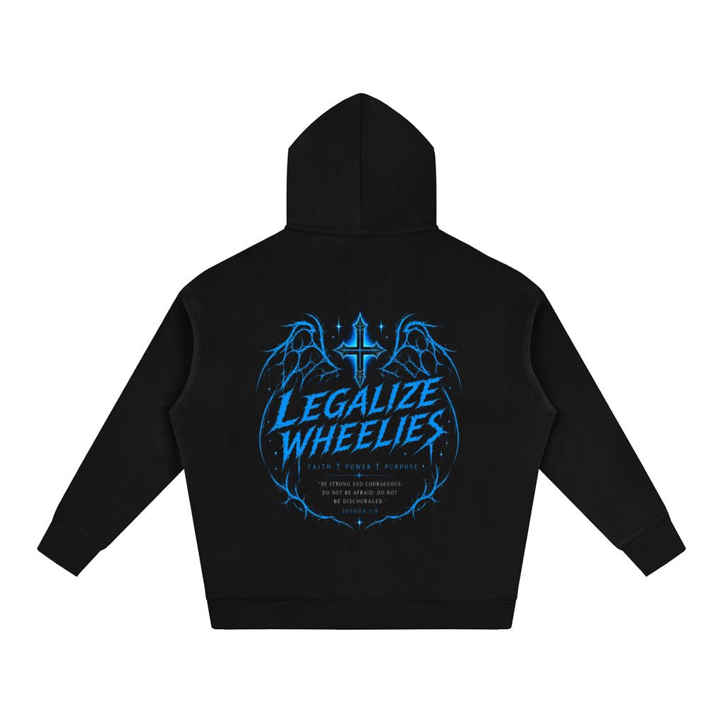 legalize wheelies Oversize Fleeced Hoodie