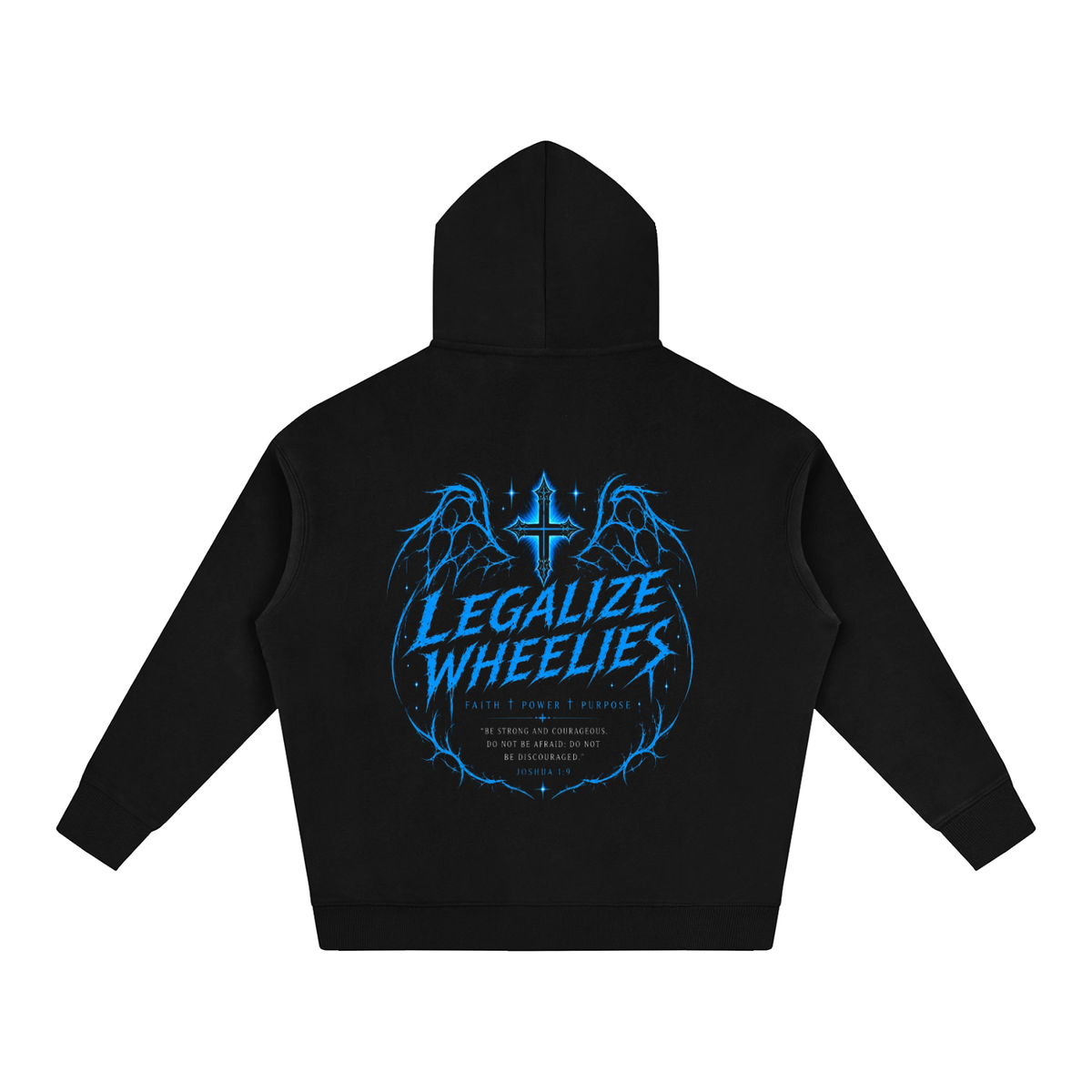 legalize wheelies Oversize Fleeced Hoodie