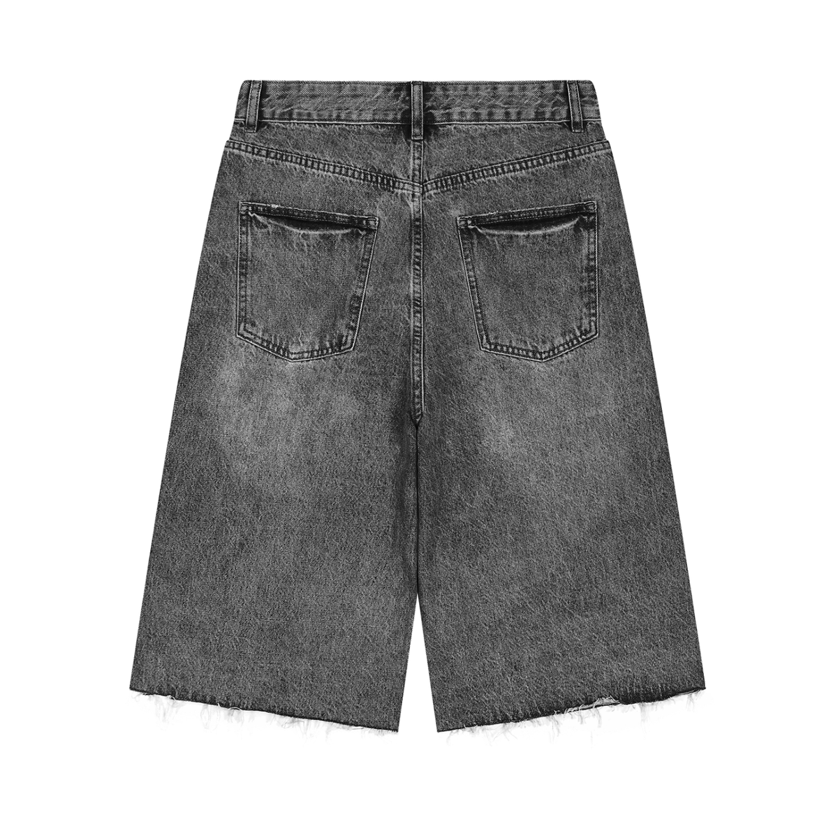 Voltique Men’s Vintage Wide Leg Denim Shorts
