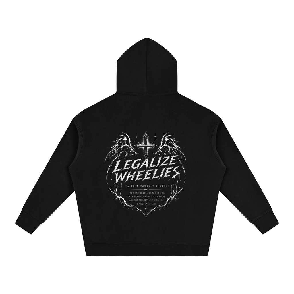 legalize wheelies Oversize Fleeced Hoodie