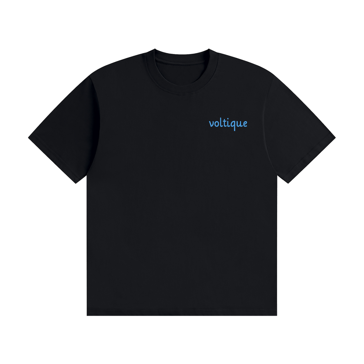 voltique embroidery cotton t-shirt black