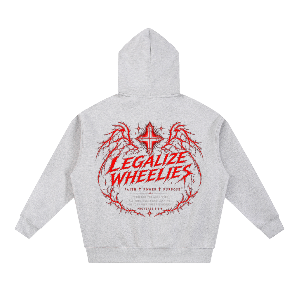legalize wheelies Essential Oversized Fleece Boxy Hoodie