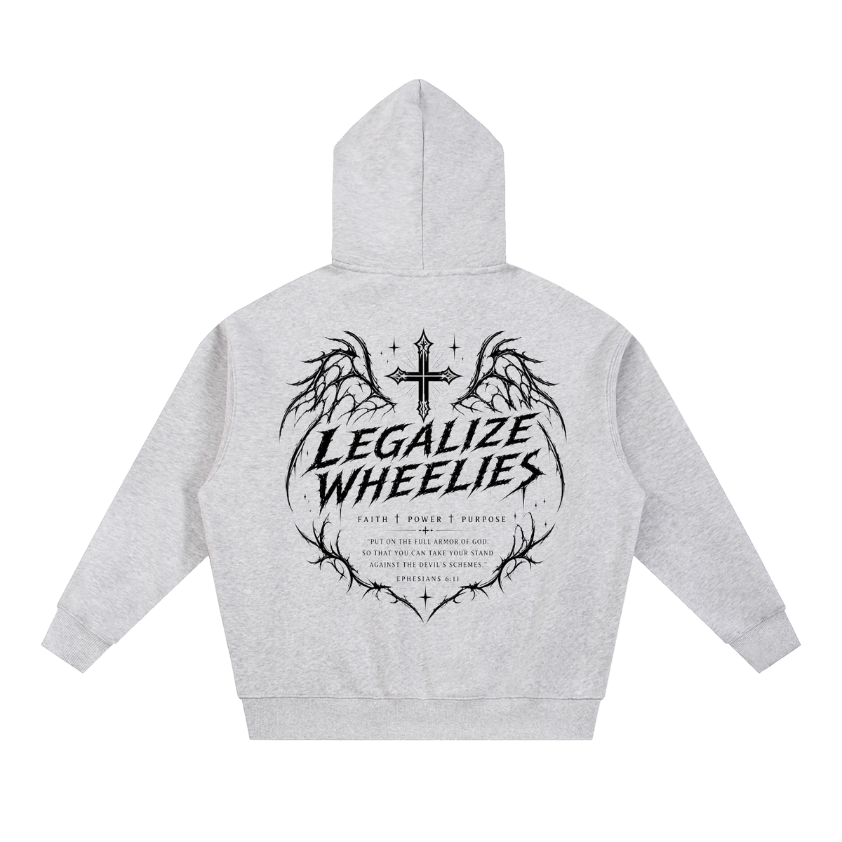 legalize wheelies Essential Oversized Fleece Boxy Hoodie